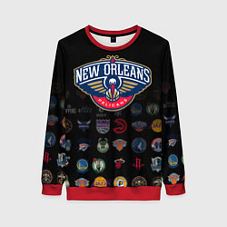 Свитшот женский New Orleans Pelicans 1, цвет: 3D-красный