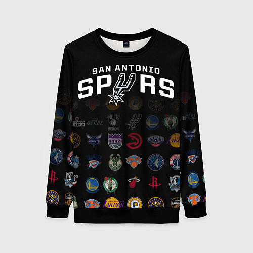 Женский свитшот San Antonio Spurs 2 / 3D-Черный – фото 1