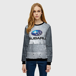 Свитшот женский SUBARU, цвет: 3D-черный — фото 2