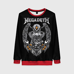 Свитшот женский Megadeth, цвет: 3D-красный