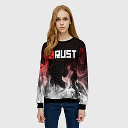 Свитшот женский RUST, цвет: 3D-черный — фото 2