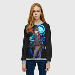Свитшот женский БАШНЯ БОГА, цвет: 3D-меланж — фото 2