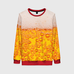 Свитшот женский ПИВО, цвет: 3D-красный