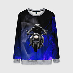 Свитшот женский МОТОЦИКЛЫ, цвет: 3D-меланж