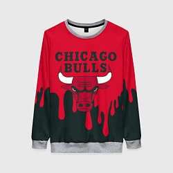 Свитшот женский Chicago Bulls, цвет: 3D-меланж