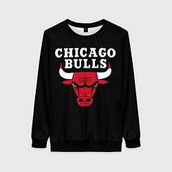 Свитшот женский CHICAGO BULLS, цвет: 3D-черный