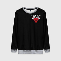 Свитшот женский CHICAGO BULLS, цвет: 3D-меланж