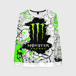 Свитшот женский MONSTER ENERGY Z, цвет: 3D-белый