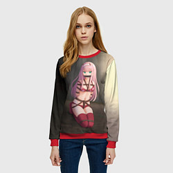 Свитшот женский Милый во Франксе, цвет: 3D-красный — фото 2