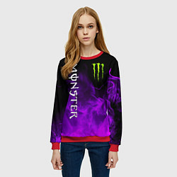 Свитшот женский MONSTER ENERGY, цвет: 3D-красный — фото 2