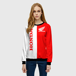 Свитшот женский HONDA, цвет: 3D-черный — фото 2