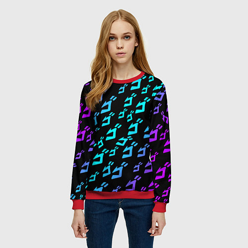 Женский свитшот JOJOS BIZARRE ADVENTURE / 3D-Красный – фото 3