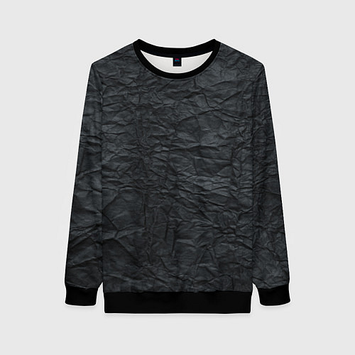 Женский свитшот Черная Бумага / 3D-Черный – фото 1