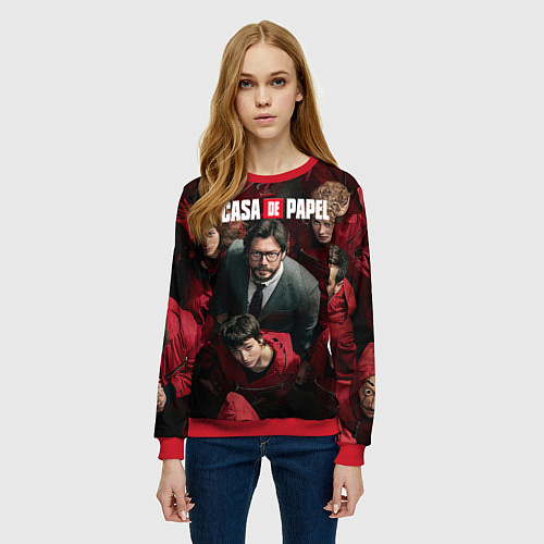 Женский свитшот La Casa de Papel Z / 3D-Красный – фото 3