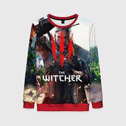 Свитшот женский The Witcher, цвет: 3D-красный