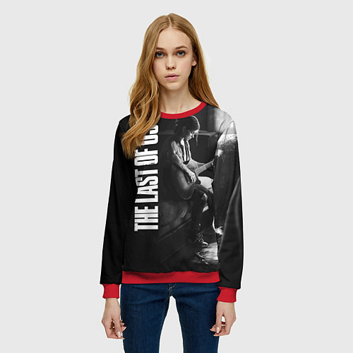 Женский свитшот The last of us part 2 ЭЛЛИ / 3D-Красный – фото 3