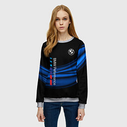 Свитшот женский BMW, цвет: 3D-меланж — фото 2