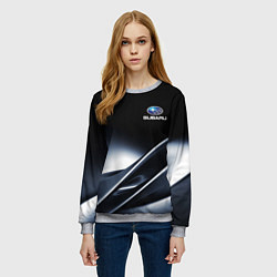 Свитшот женский SUBARU, цвет: 3D-меланж — фото 2