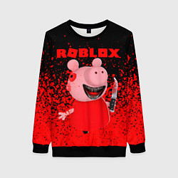 Свитшот женский Roblox Piggy, цвет: 3D-черный