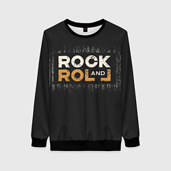 Свитшот женский Rock and Roll Z, цвет: 3D-черный