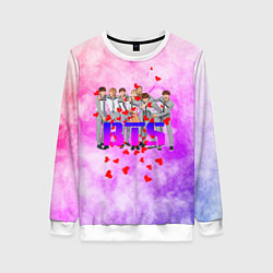 Свитшот женский БТС BTS, цвет: 3D-белый