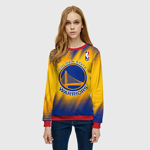 Женский свитшот Golden State Warriors / 3D-Красный – фото 3