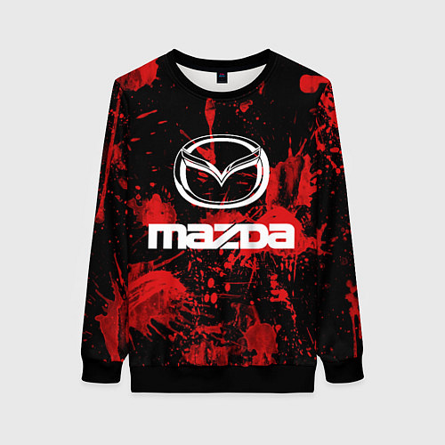 Женский свитшот Мазда / 3D-Черный – фото 1