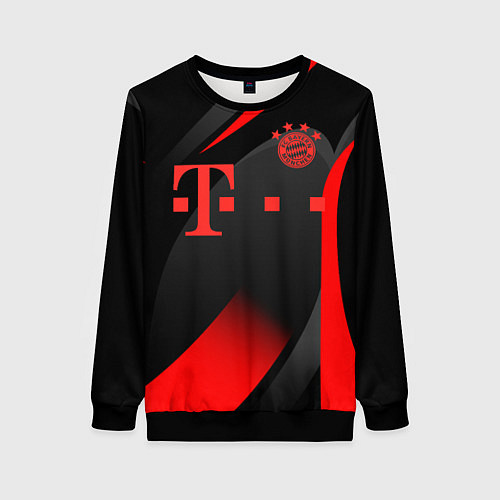 Женский свитшот FC Bayern Munchen / 3D-Черный – фото 1