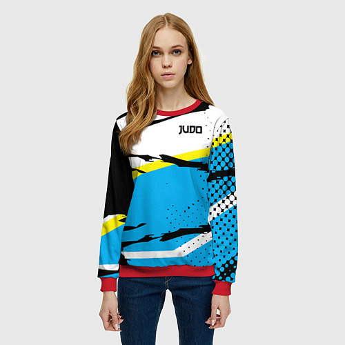 Женский свитшот Judo / 3D-Красный – фото 3