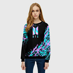 Свитшот женский BTS, цвет: 3D-черный — фото 2