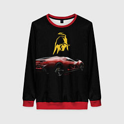 Свитшот женский Lamborghini - motorsport, цвет: 3D-красный