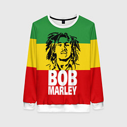 Свитшот женский Bob Marley, цвет: 3D-белый