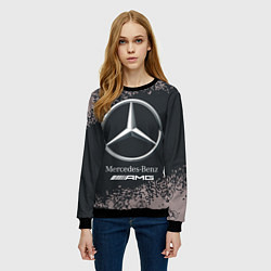 Свитшот женский MERCEDES МЕРСЕДЕС, цвет: 3D-черный — фото 2