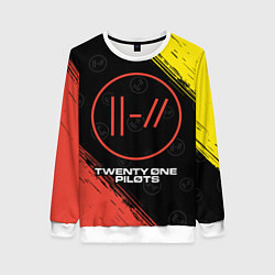 Свитшот женский TWENTY ONE PILOTS 21 PILOTS, цвет: 3D-белый