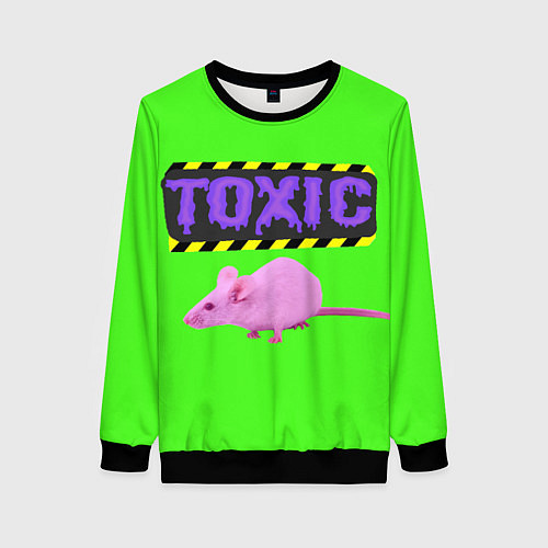 Женский свитшот Toxic / 3D-Черный – фото 1