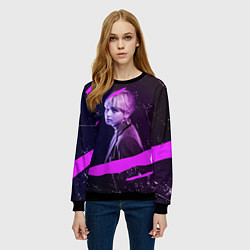 Свитшот женский BTS, цвет: 3D-черный — фото 2