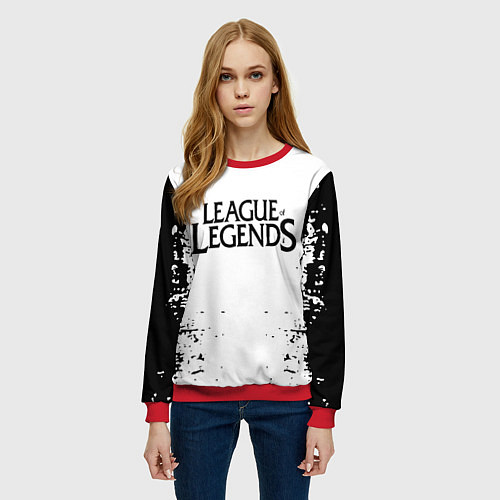 Женский свитшот League of legends / 3D-Красный – фото 3