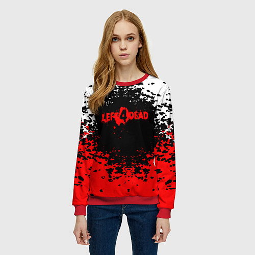 Женский свитшот Left 4 Dead / 3D-Красный – фото 3