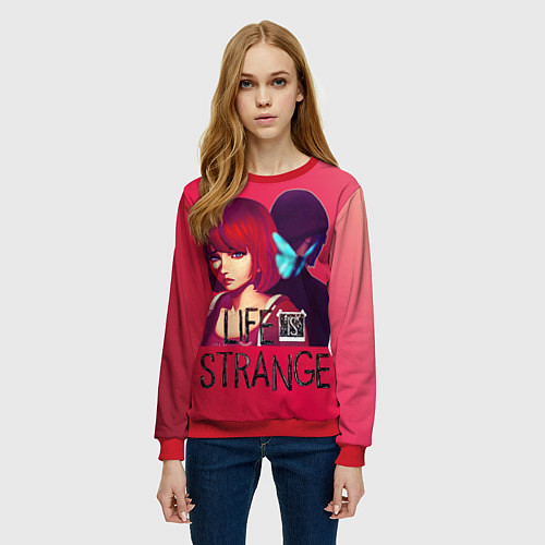 Женский свитшот ХлояМакс / 3D-Красный – фото 3