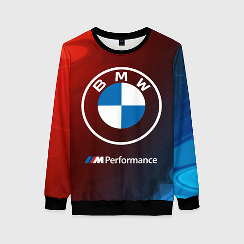 Женский свитшот BMW БМВ / 3D-Черный – фото 1