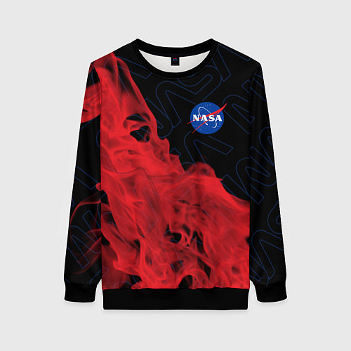 Женский свитшот NASA НАСА / 3D-Черный – фото 1