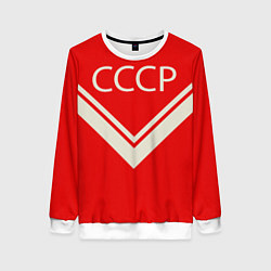 Свитшот женский СССР хоккейная форма, цвет: 3D-белый