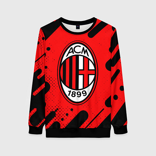 Женский свитшот AC MILAN МИЛАН / 3D-Черный – фото 1