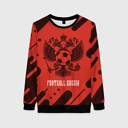 Свитшот женский FOOTBALL RUSSIA Футбол, цвет: 3D-черный