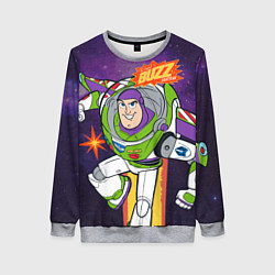 Свитшот женский Buzz Lightyear, цвет: 3D-меланж