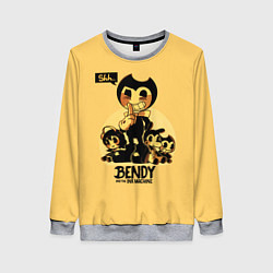 Свитшот женский Bendy And The Ink Machine, цвет: 3D-меланж