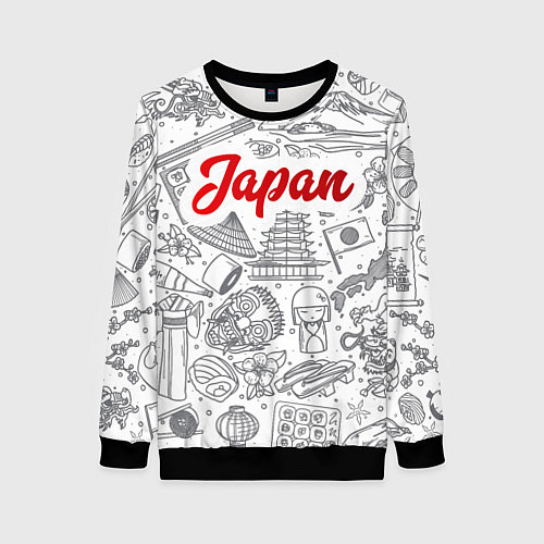 Женский свитшот Япония Z / 3D-Черный – фото 1