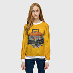 Свитшот женский Витамины, цвет: 3D-белый — фото 2