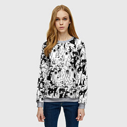 Свитшот женский GHOSTEMANE, цвет: 3D-меланж — фото 2