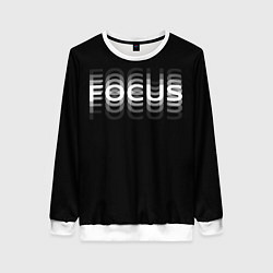 Женский свитшот FOCUS: WHITE